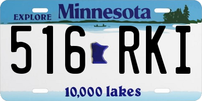 MN license plate 516RKI