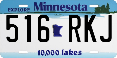 MN license plate 516RKJ