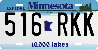 MN license plate 516RKK