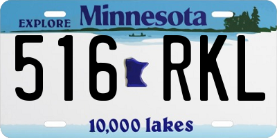 MN license plate 516RKL
