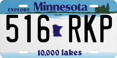MN license plate 516RKP