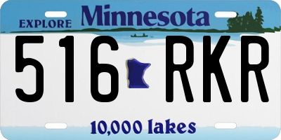 MN license plate 516RKR