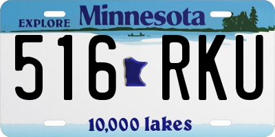 MN license plate 516RKU