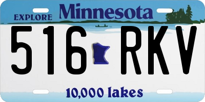 MN license plate 516RKV