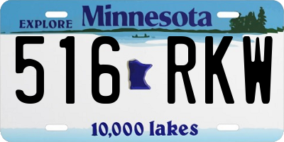 MN license plate 516RKW