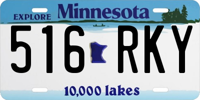 MN license plate 516RKY