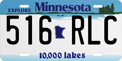 MN license plate 516RLC