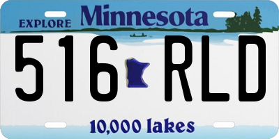 MN license plate 516RLD