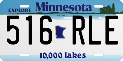 MN license plate 516RLE