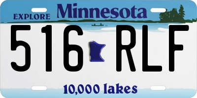 MN license plate 516RLF