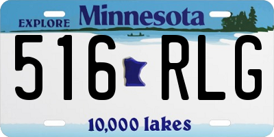 MN license plate 516RLG