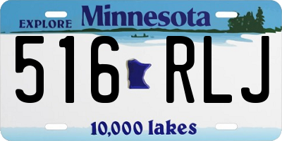 MN license plate 516RLJ