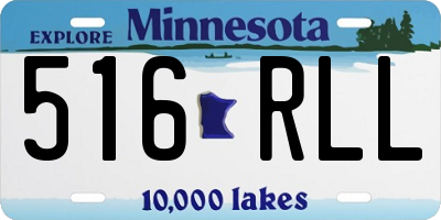 MN license plate 516RLL