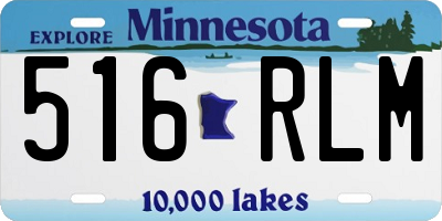 MN license plate 516RLM