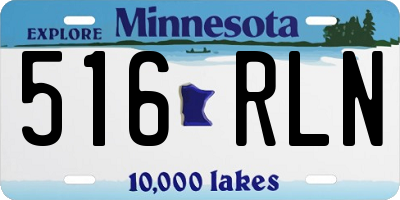 MN license plate 516RLN