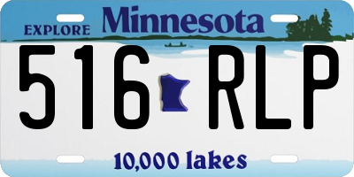 MN license plate 516RLP