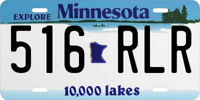 MN license plate 516RLR