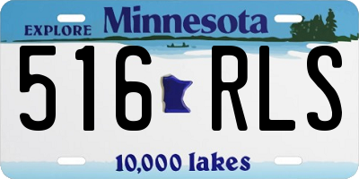 MN license plate 516RLS