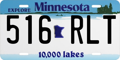 MN license plate 516RLT