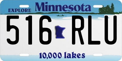 MN license plate 516RLU