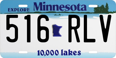 MN license plate 516RLV