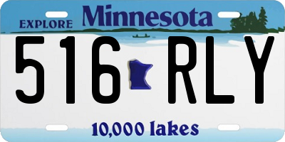 MN license plate 516RLY