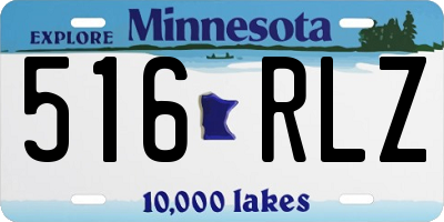 MN license plate 516RLZ