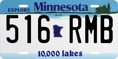 MN license plate 516RMB