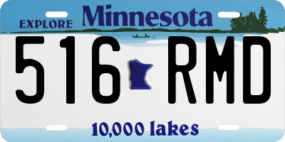 MN license plate 516RMD