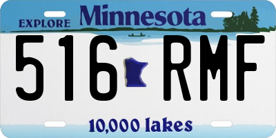 MN license plate 516RMF