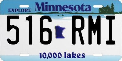 MN license plate 516RMI