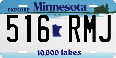 MN license plate 516RMJ