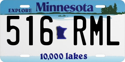 MN license plate 516RML