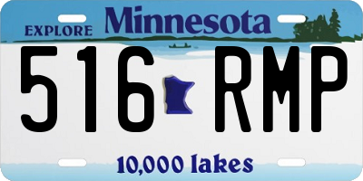 MN license plate 516RMP