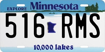 MN license plate 516RMS
