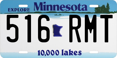 MN license plate 516RMT