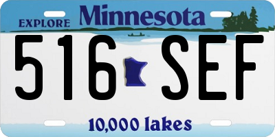 MN license plate 516SEF