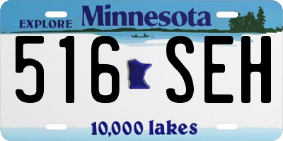 MN license plate 516SEH
