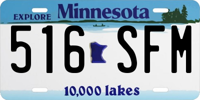 MN license plate 516SFM
