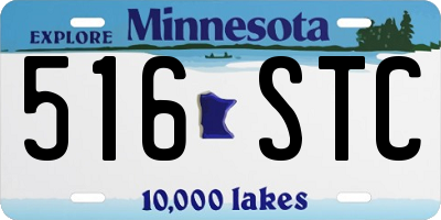 MN license plate 516STC