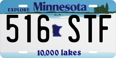 MN license plate 516STF