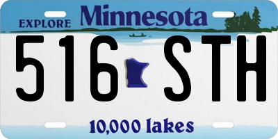 MN license plate 516STH