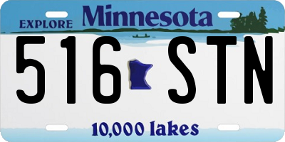 MN license plate 516STN