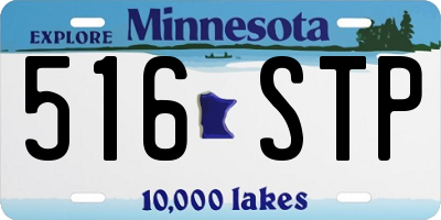 MN license plate 516STP