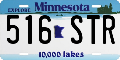 MN license plate 516STR