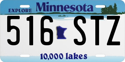 MN license plate 516STZ