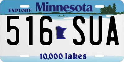 MN license plate 516SUA