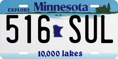 MN license plate 516SUL
