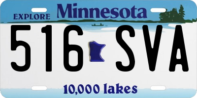MN license plate 516SVA