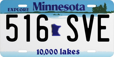 MN license plate 516SVE